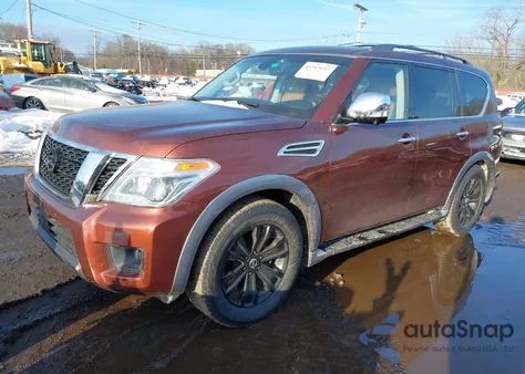 2017 Nissan Armada Platinum from USA, damaged, VIN JN8AY2NF8H9304887
